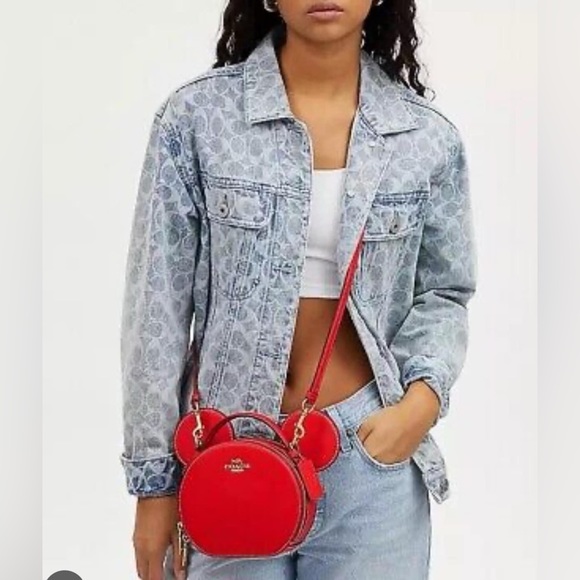 💰SOLD - CM194- Disney X Coach Mickey Mouse Ear Bag - Picture 13 of 14